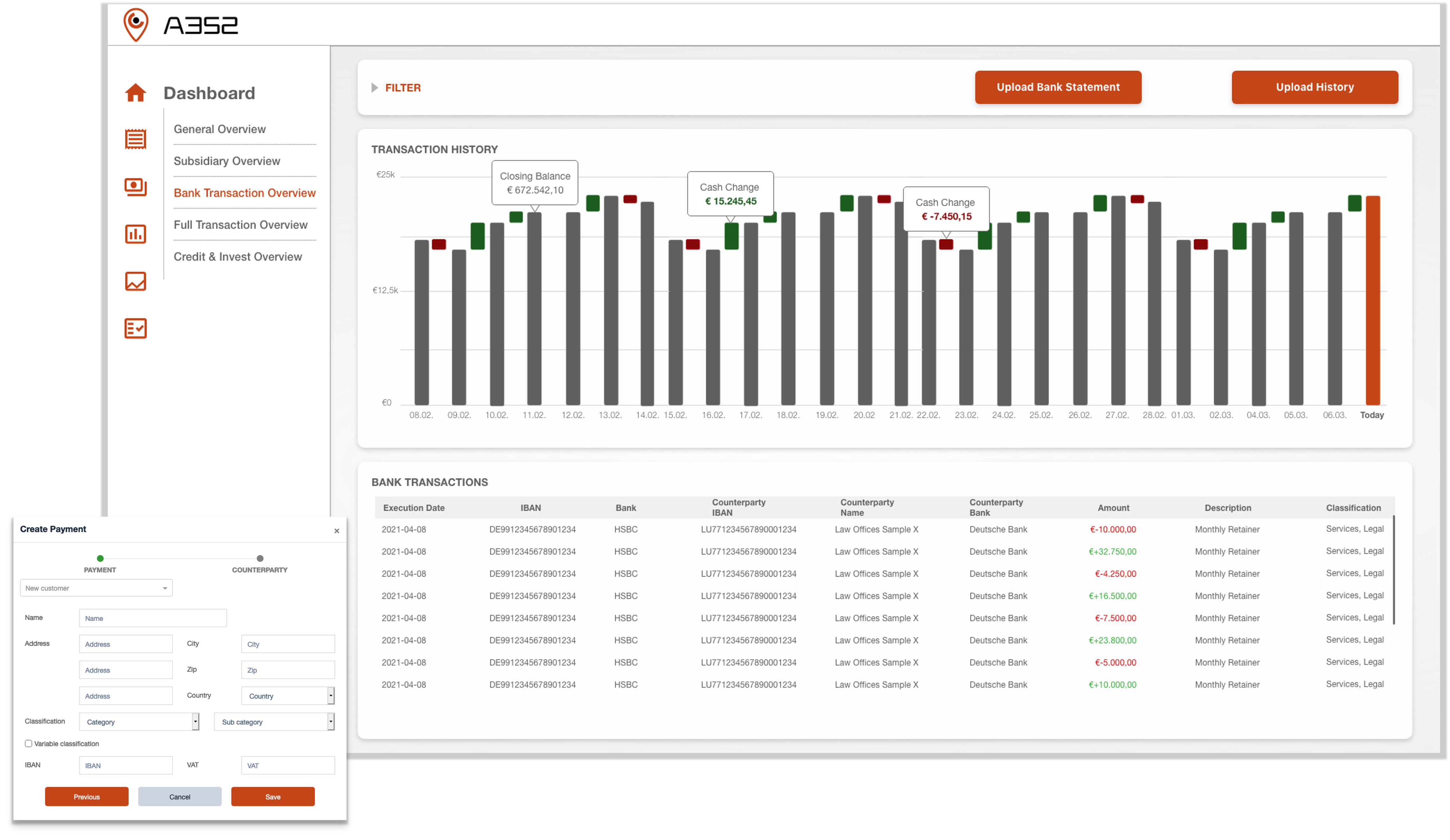 screenshot of Financial Navigator